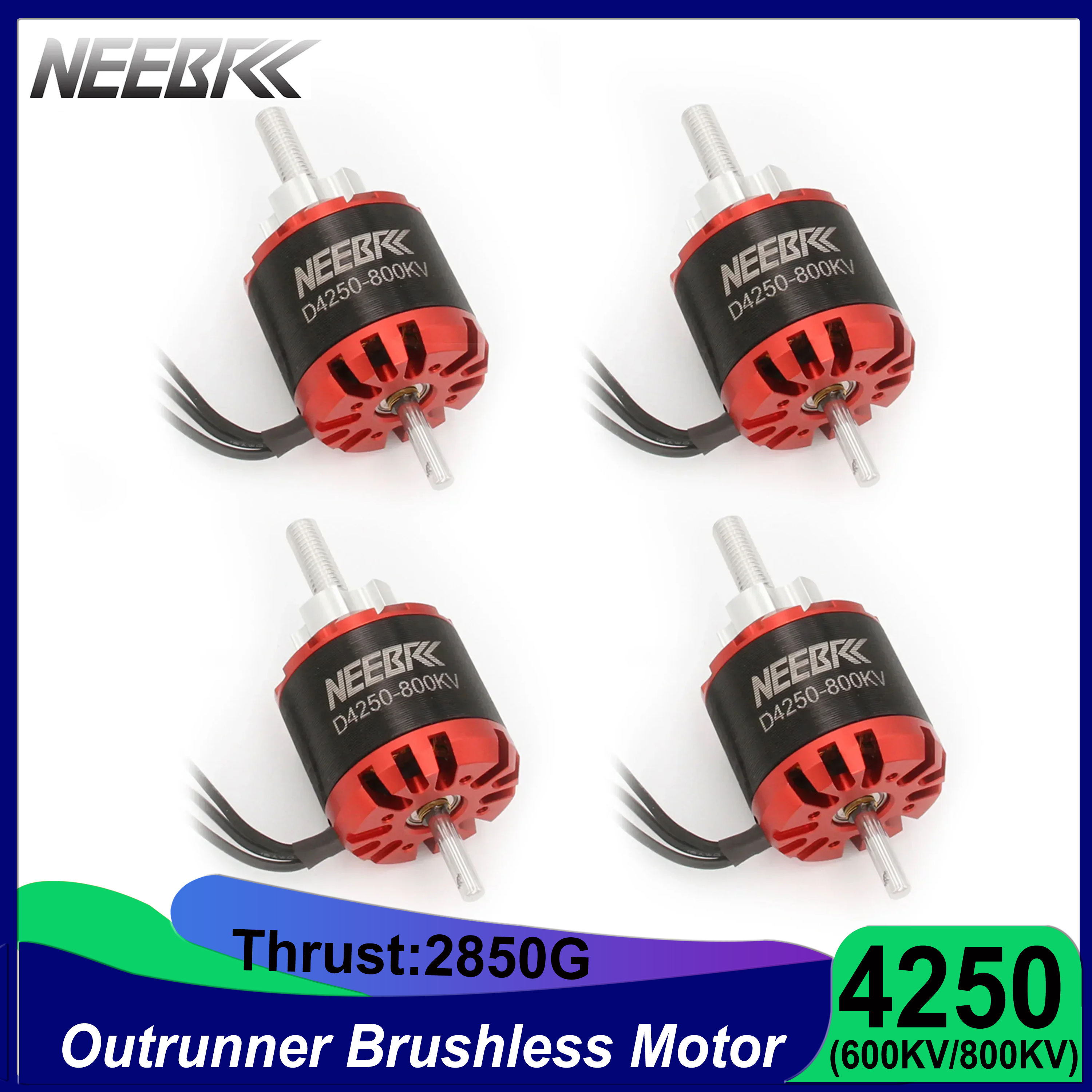 Rc Plane Hobby Zone - NEEBRC 4250 600KV 800KV Outrunner Brushless