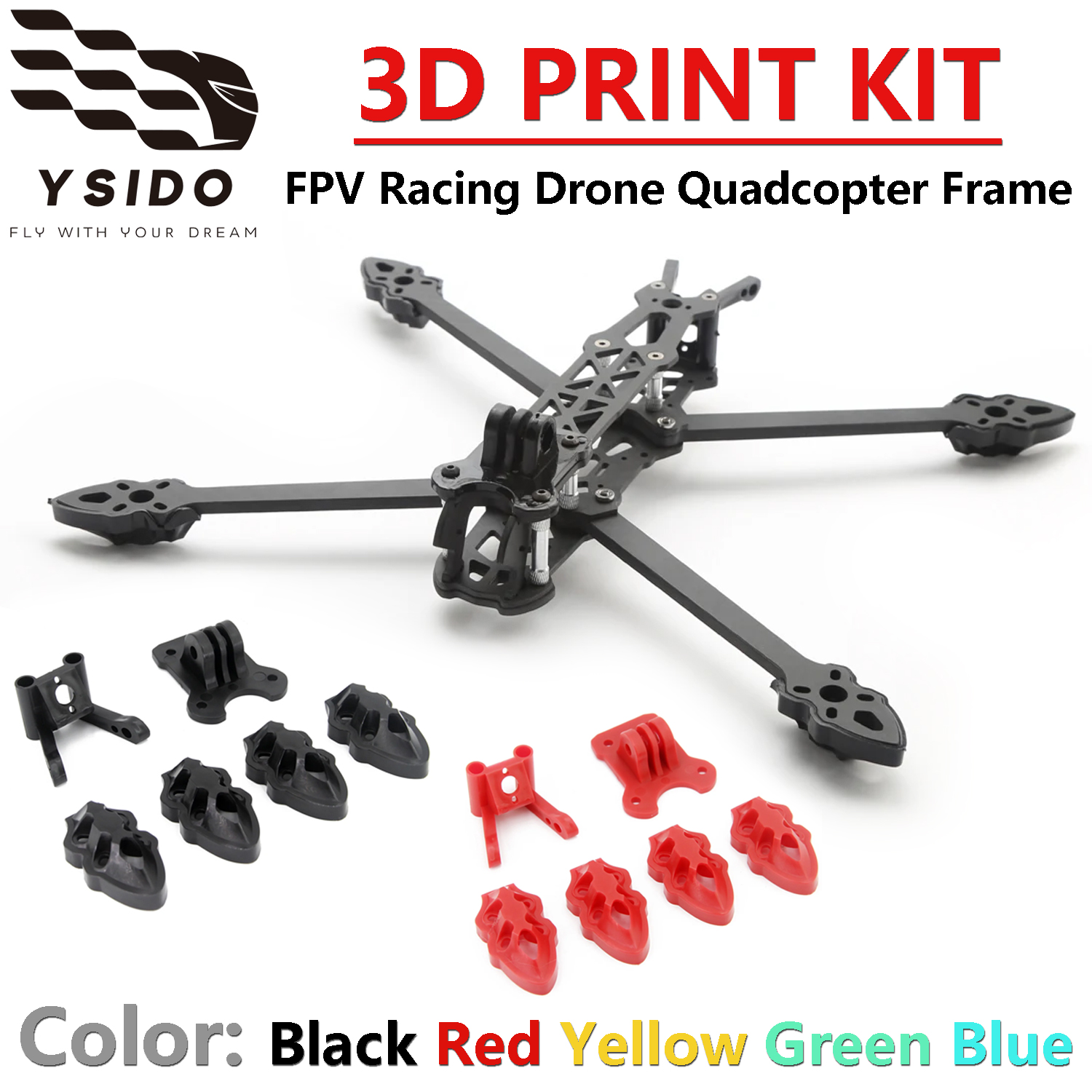 Rc Plane Hobby Zone - Camera Mounting/Antenna/Motor Mounting Base 3D Print