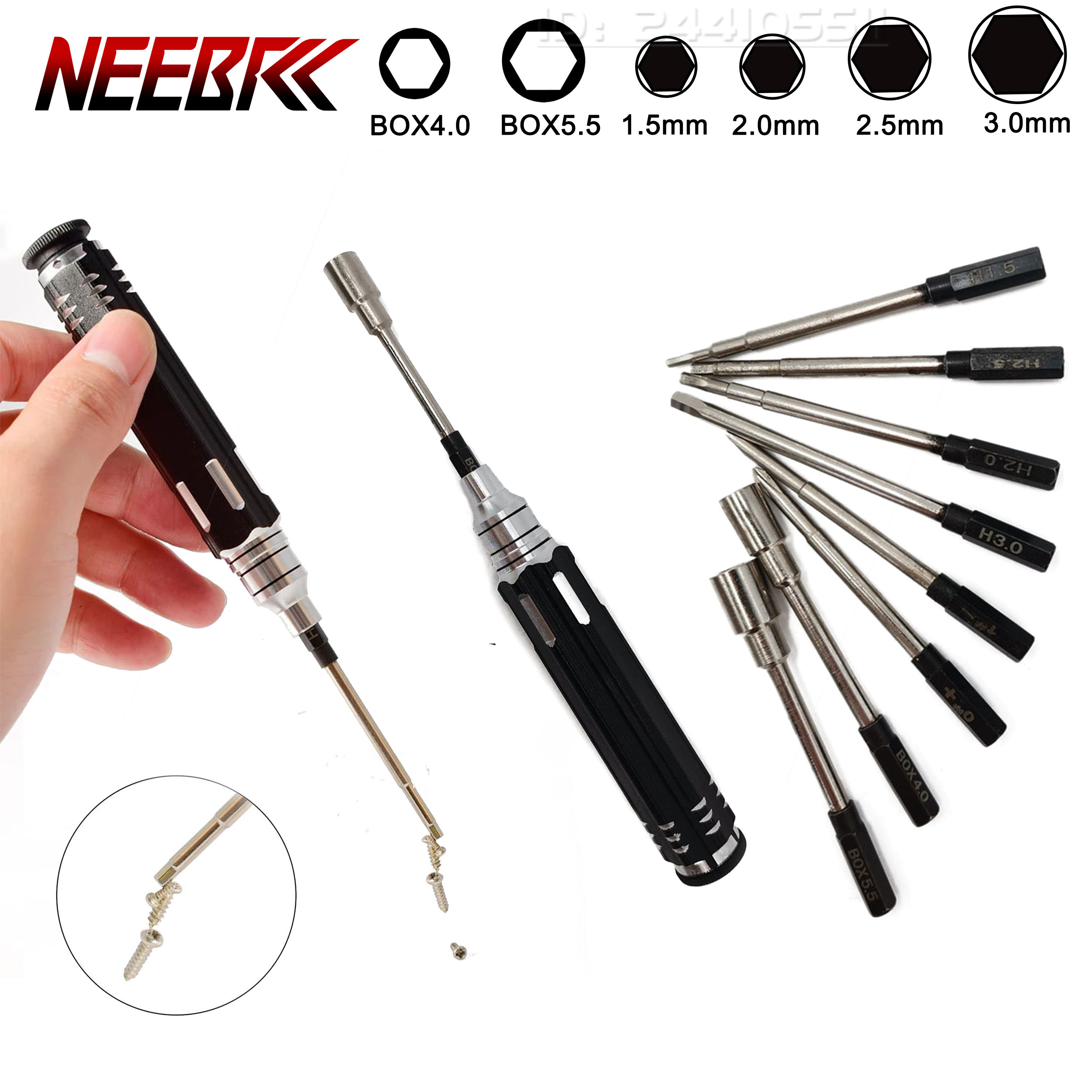 Screwdriver Set 8 in 1 1.5/2.0 – обзор и цена Rc Hobby Electric Screwdriver