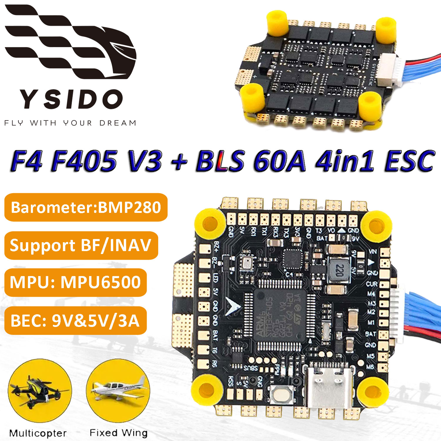 F405 V3 Flight Controller Reli – обзор и цена Rc Plane Hobby Zone