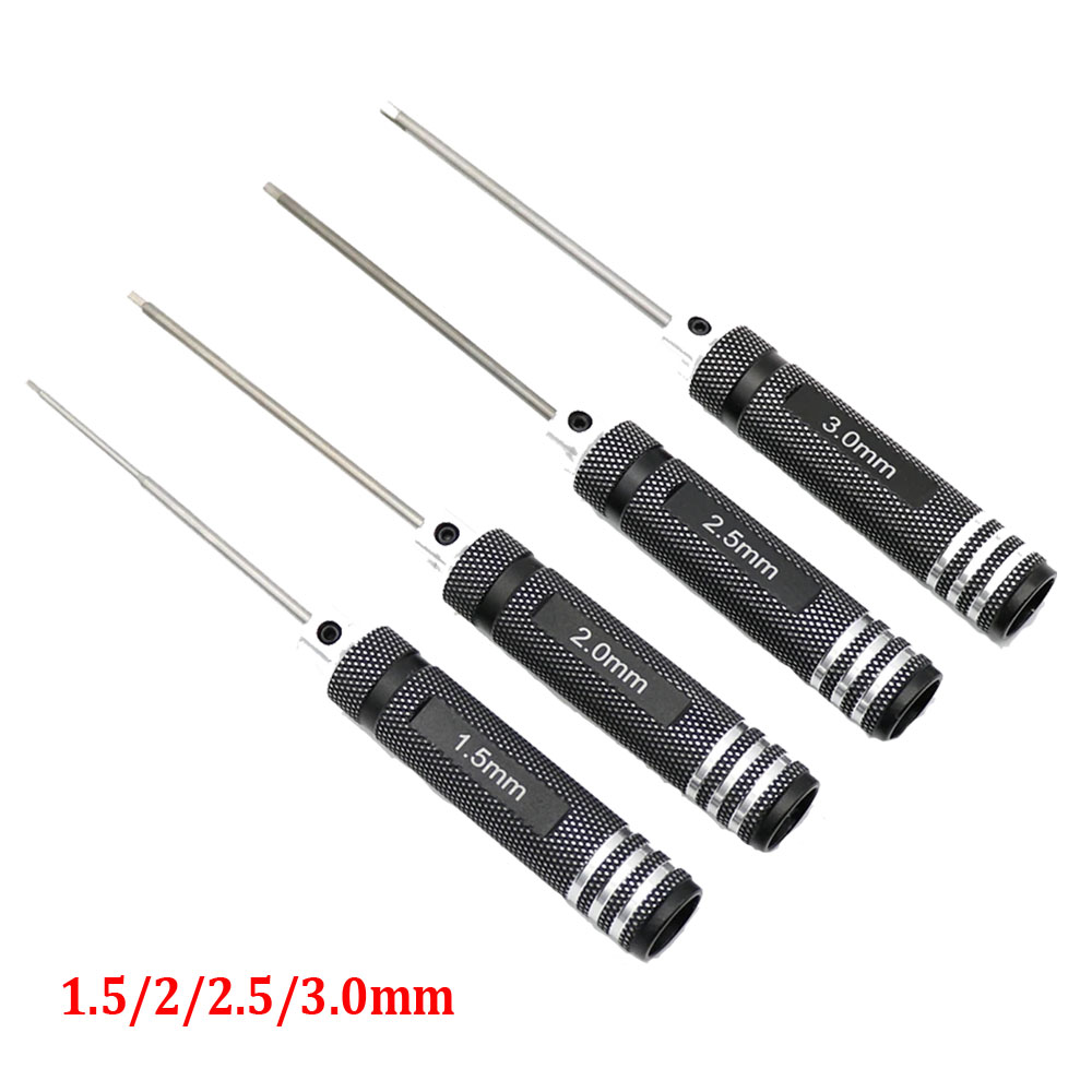 4PCS 1.5/2/2.5/3.0mm Black Hex – обзор и цена Rc Hobby Electric Screwdriver
