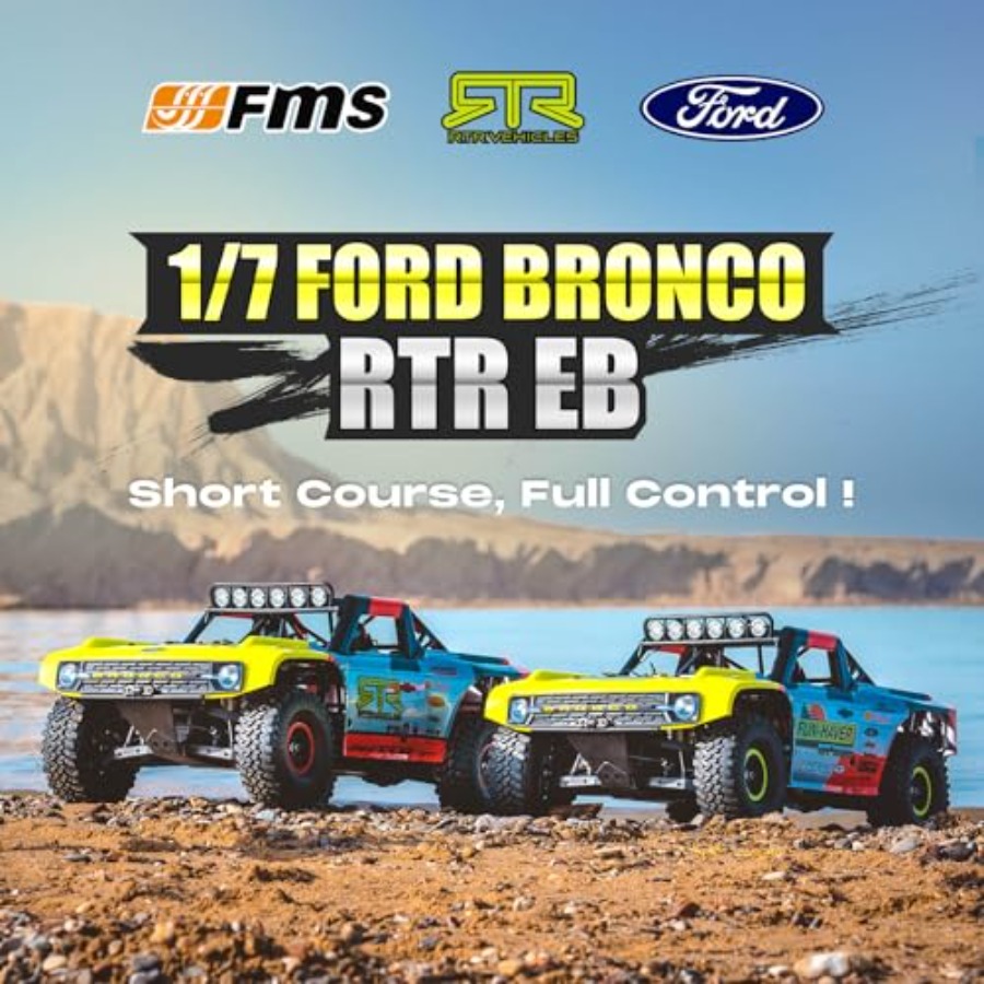FMS 1/7  Bronco RTR EB RC Shor – обзор и цена Rc Roc Hobby