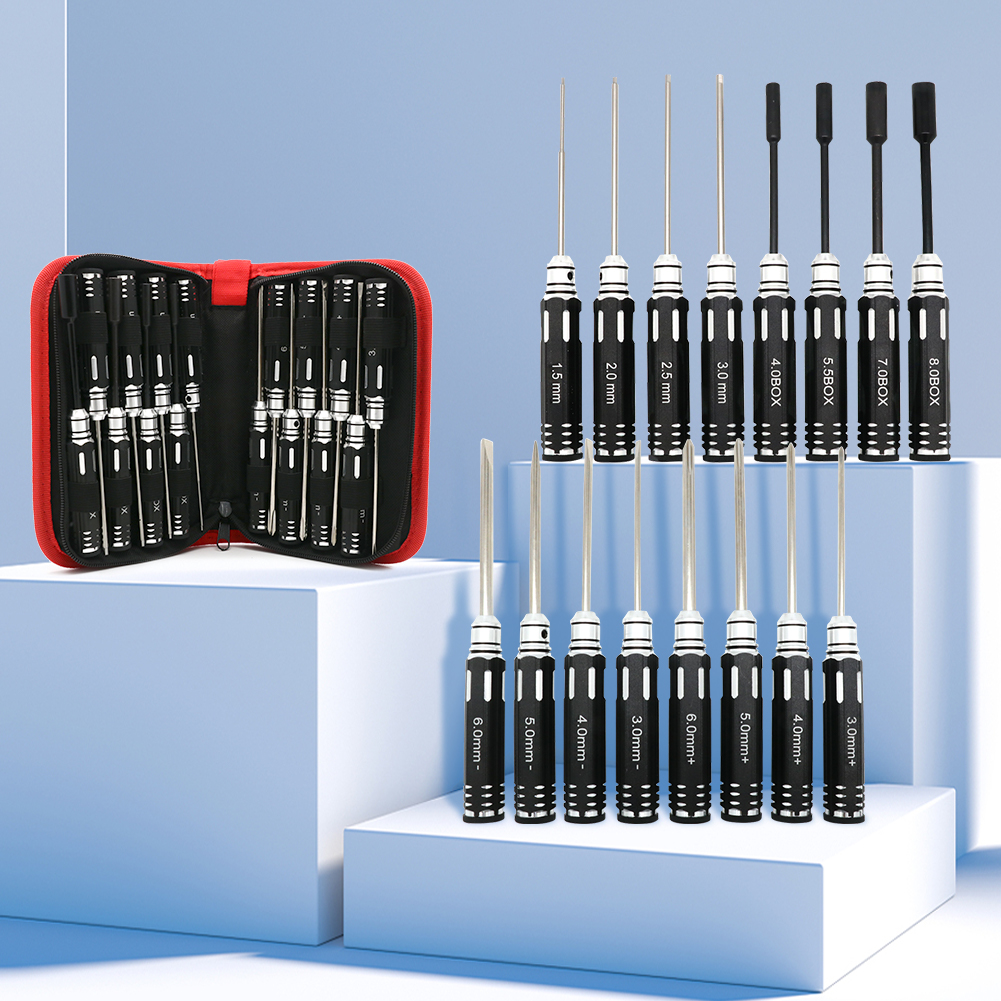 RC Hex Driver Set - 16pcs Hex  – обзор и цена Rc Hobby Electric Screwdriver
