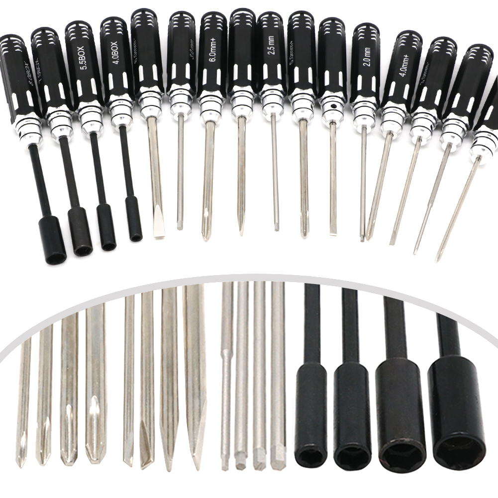 RC Hex Driver Set - 16pcs Hex  – обзор и цена Rc Hobby Electric Screwdriver