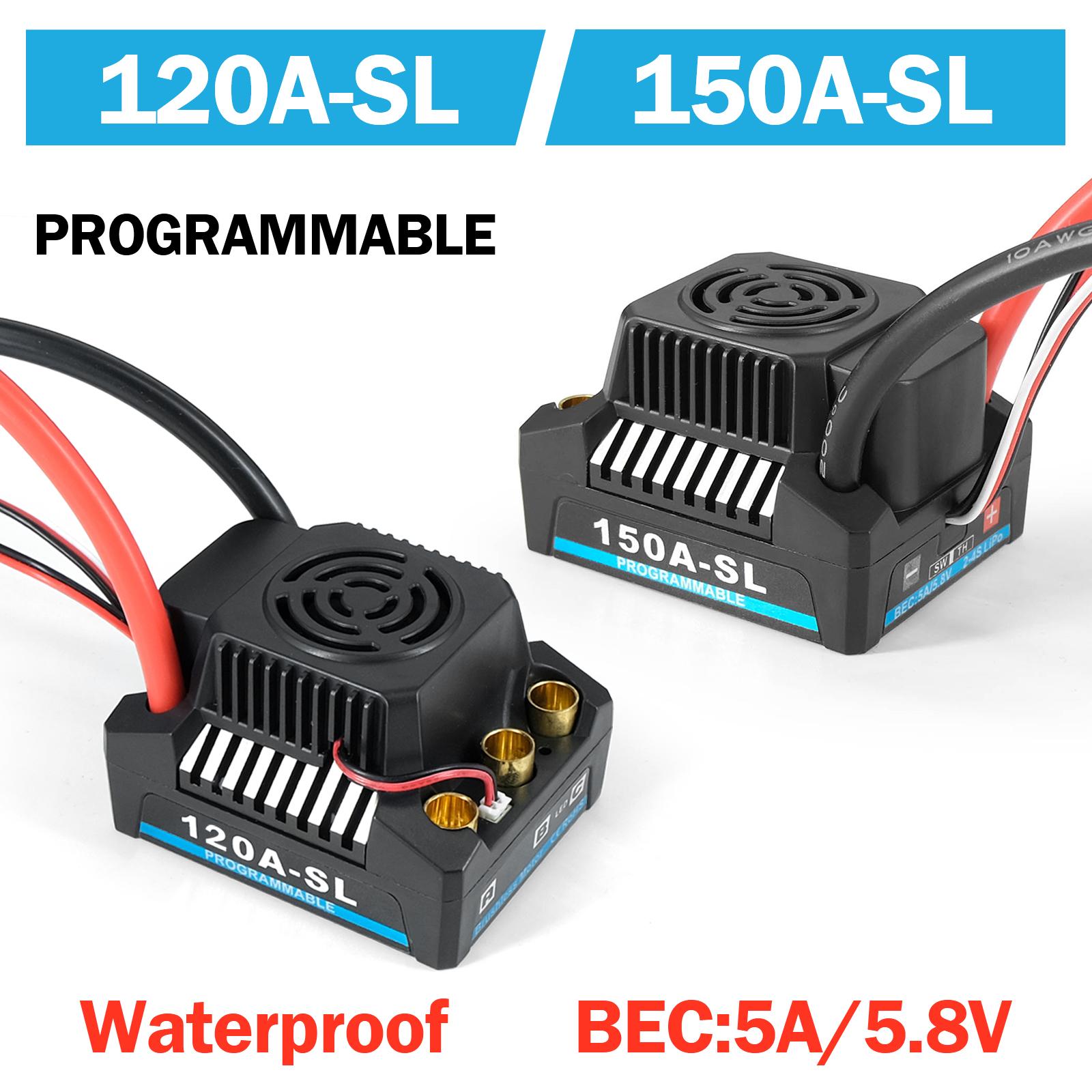 Platinum 120A 150A 2-4S Waterp – обзор и цена Esc Waterproof 60A