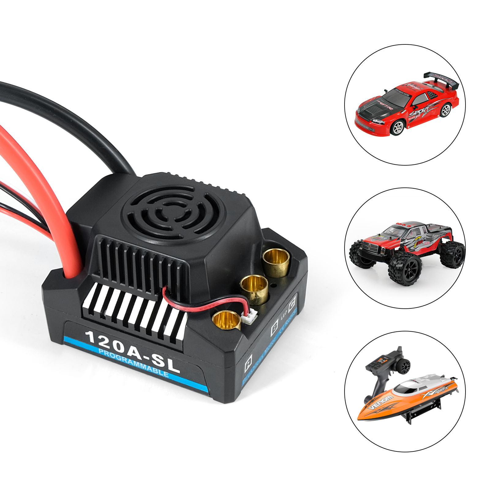 Platinum 120A 150A 2-4S Waterp – обзор и цена Esc Waterproof 60A