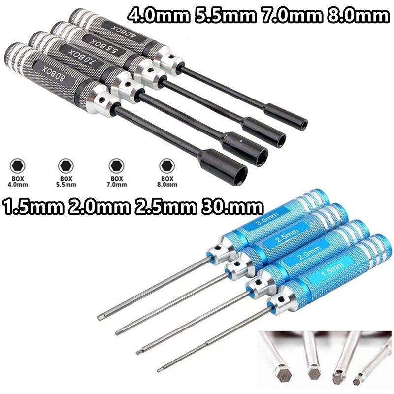 4Pcs Titanium Hex Screwdriver  – обзор и цена Rc Hobby Electric Screwdriver