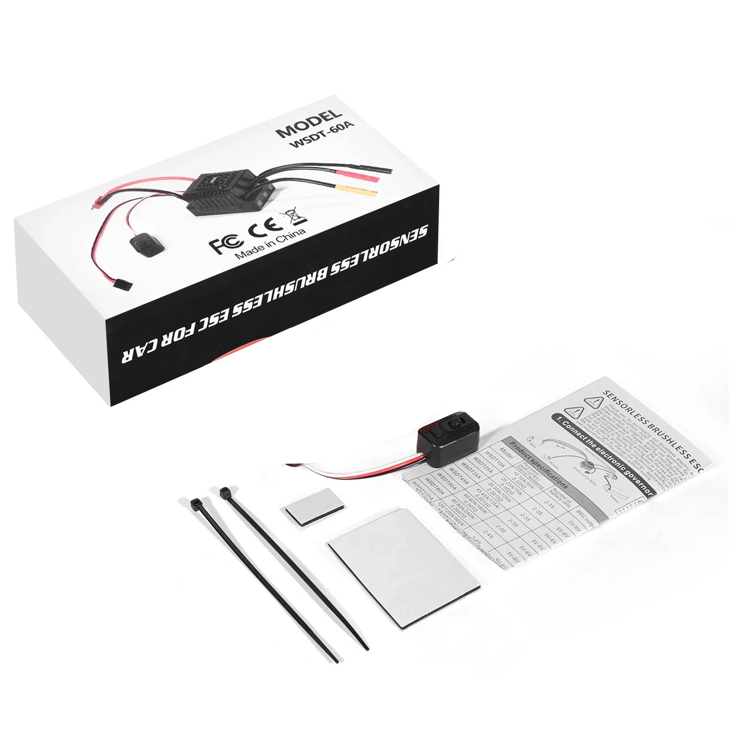 NEEBRC 45A 60A Brushless ESC W – обзор и цена Esc Waterproof 60A
